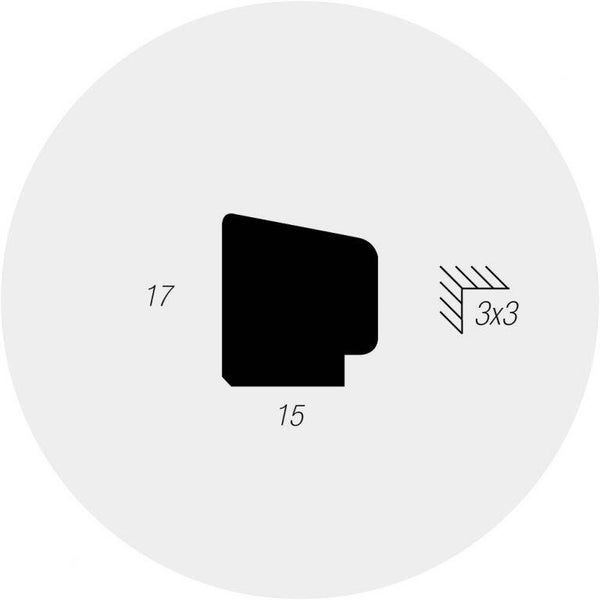 meranti glaslat DRM 17-5SP.3×3 / 17×15