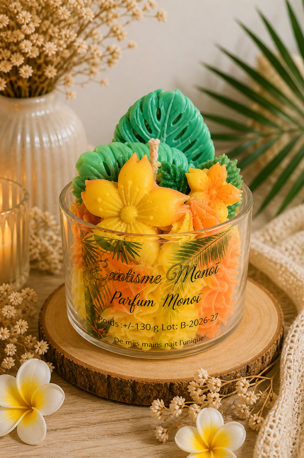 🌴 Bougie parfumée “Exotisme Monoï” 🌴