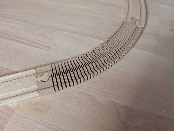 Flexible Schiene 200mm (Holz-Look)