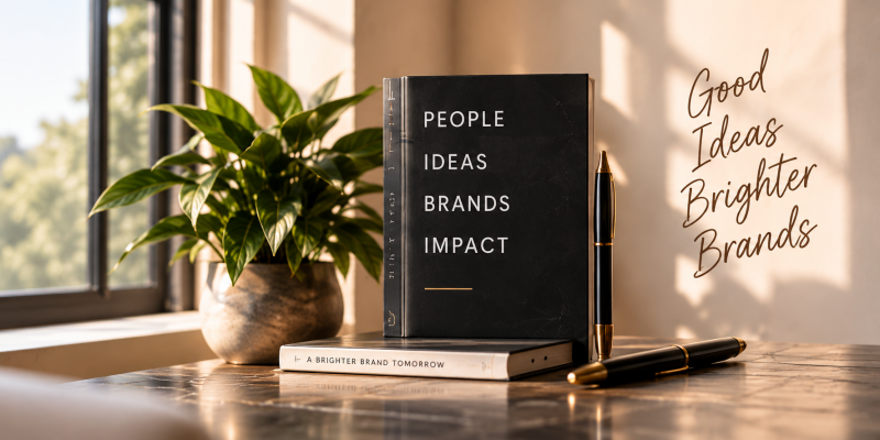 Creative studio still life representing The Chatagy’s focus on people, ideas, brands and meaningful creative work.