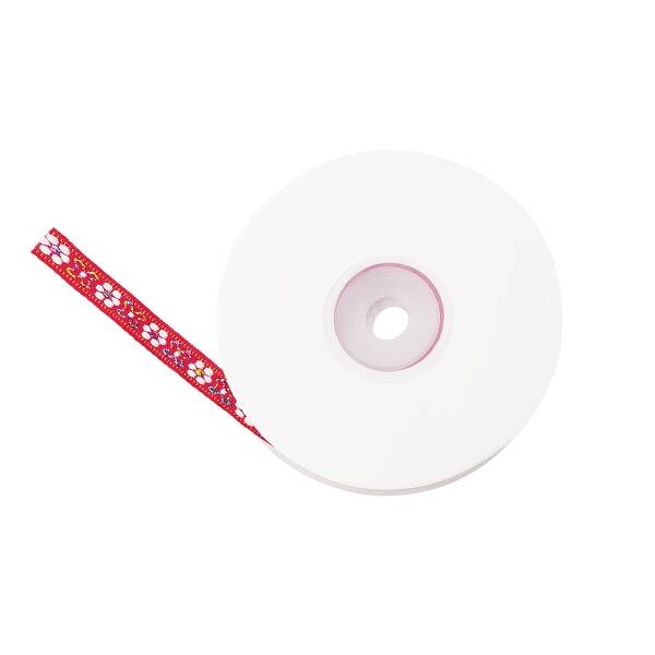 Flower lint rood - 1 meter