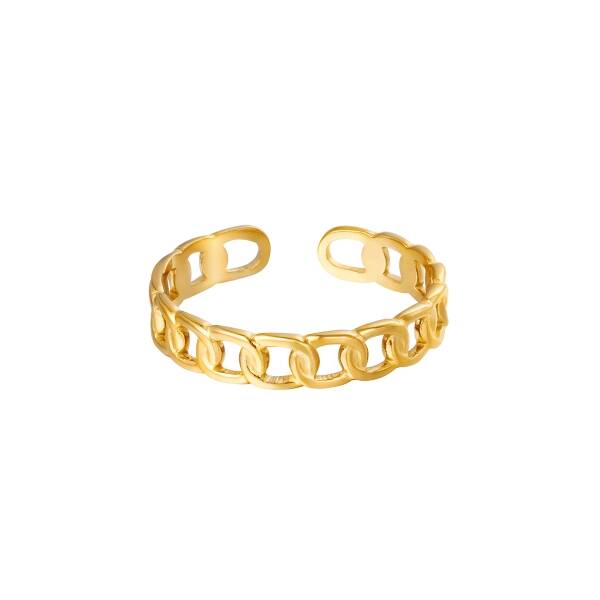 Chain ring - goud