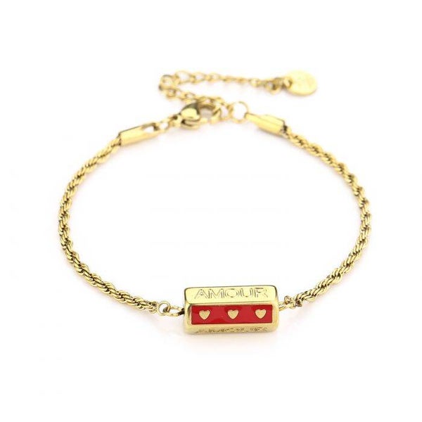 Amour box armband - goud