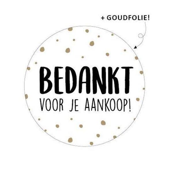 Sluitstickers bedankt voor je aankoop - 5 stuks