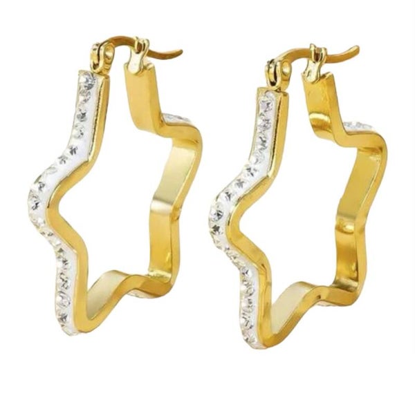 Oorbellen “shimmer star” - goud