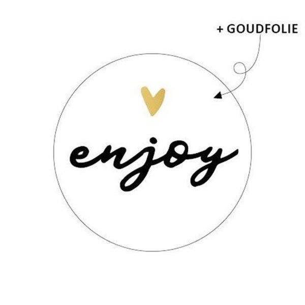 Sluitstickers enjoy - 5 stuks