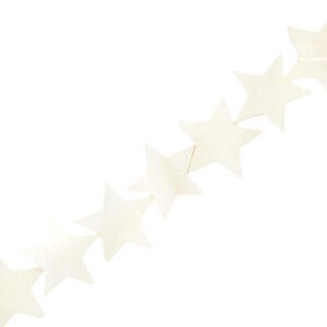 Schelpkralen ster white - 1 stuk
