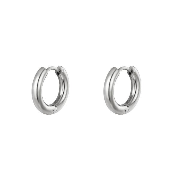Smooth hoops - zilver