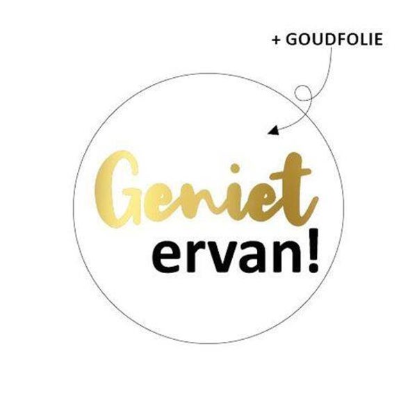 Sluitstickers geniet ervan - 5 stuks