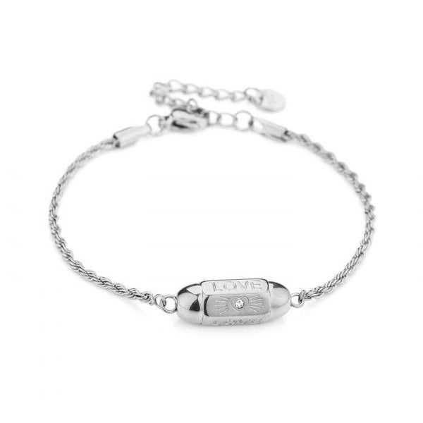 Love box armband - zilver