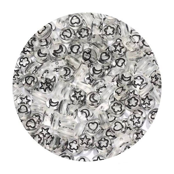 Figuurtjes kralen transparant! (10 stuks)