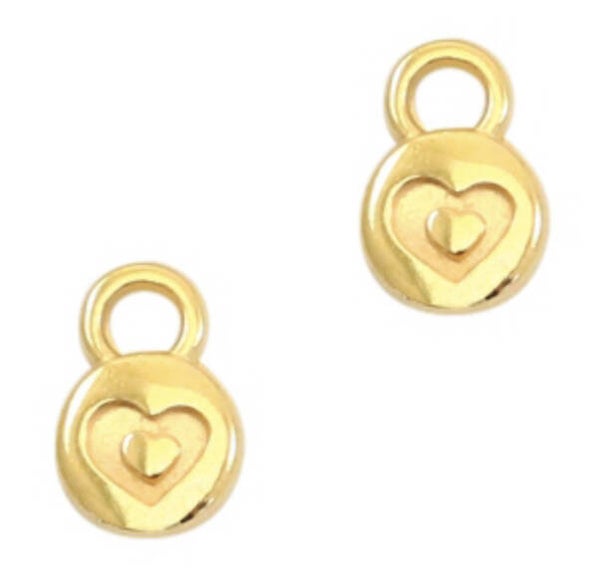 DQ heart rond goud!