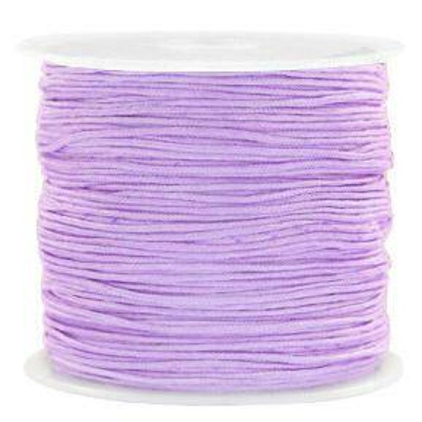 Macramé draad 0,8mm lavender lila! (1M)