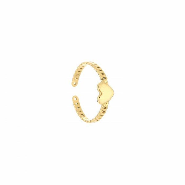 Special heart ring goud!