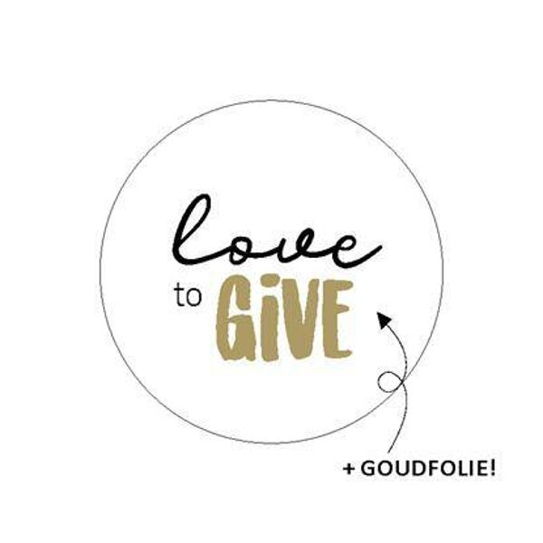 Love to give sluitstickers! Per 5 stuks