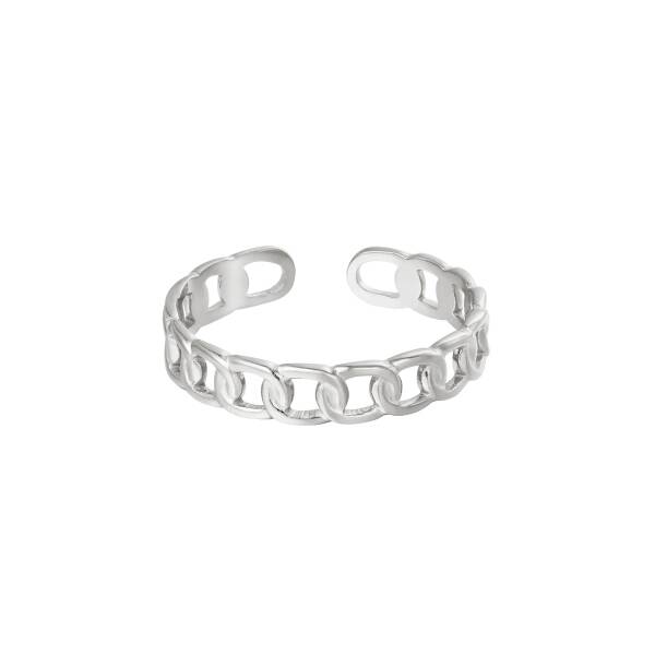 Chain ring - zilver