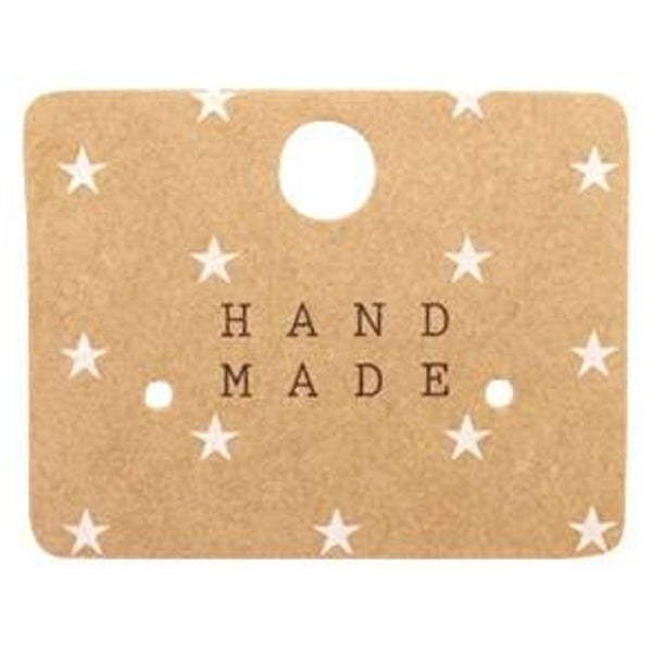 Oorbel kaartje handmade!