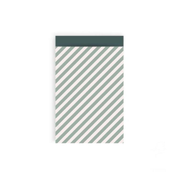Stripes white blue zakje! (12 x 19)