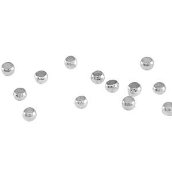 DQ en nikkelvrije knijpkralen zilver - 10 stuks