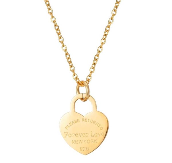 Ketting “New york 1 heart” - goud