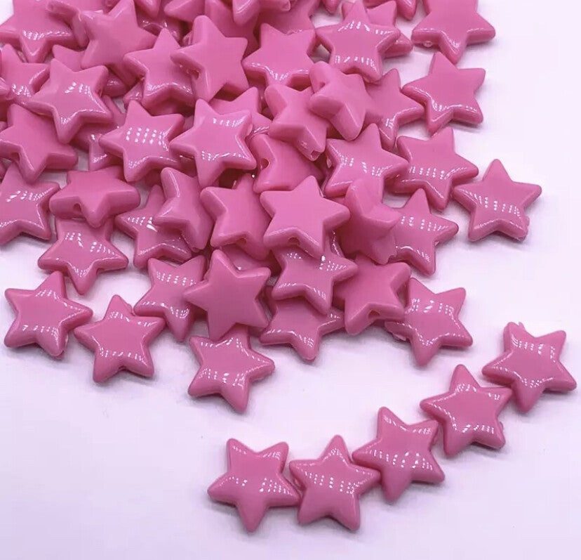 Acryl sterkralen neon pink - 5 stuks