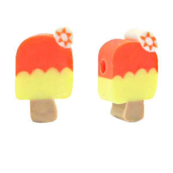 Polymeer kraal ijsje - 1 stuk