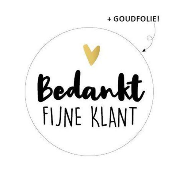 Sluitstickers bedankt fijne klant - 5 stuks