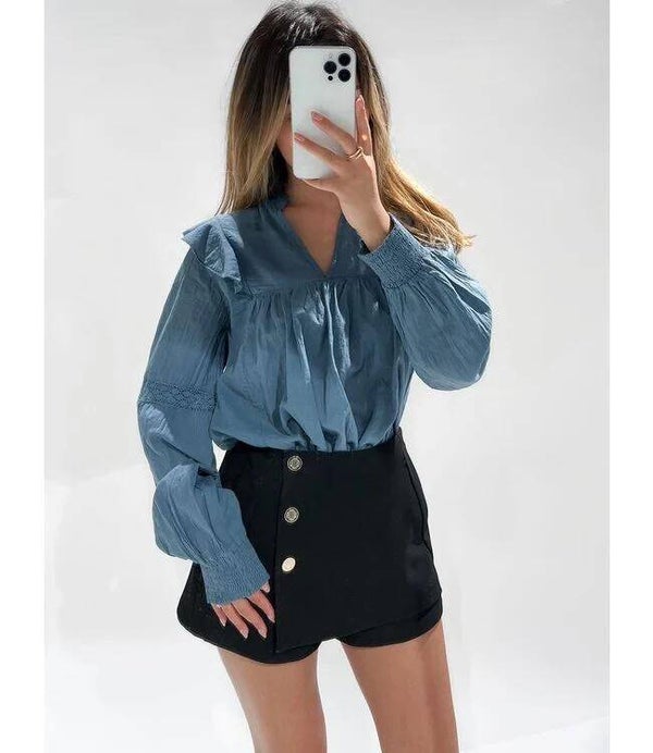 Evelyn blouse ★ denim