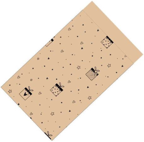 Cadeautje kraft zakje! (12 x 19)