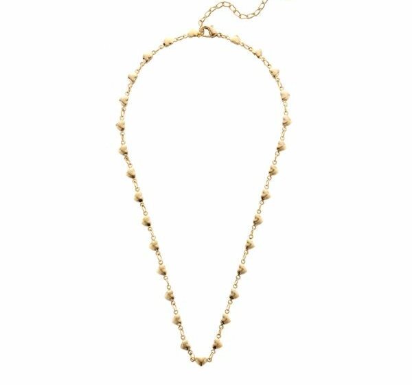 Chained hearts necklace goud!