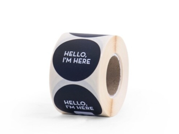 Hello i’m here sluitstickers! Per 5 stuks