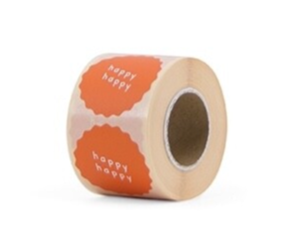 Happy happy sluitstickers! Per 5 stuks