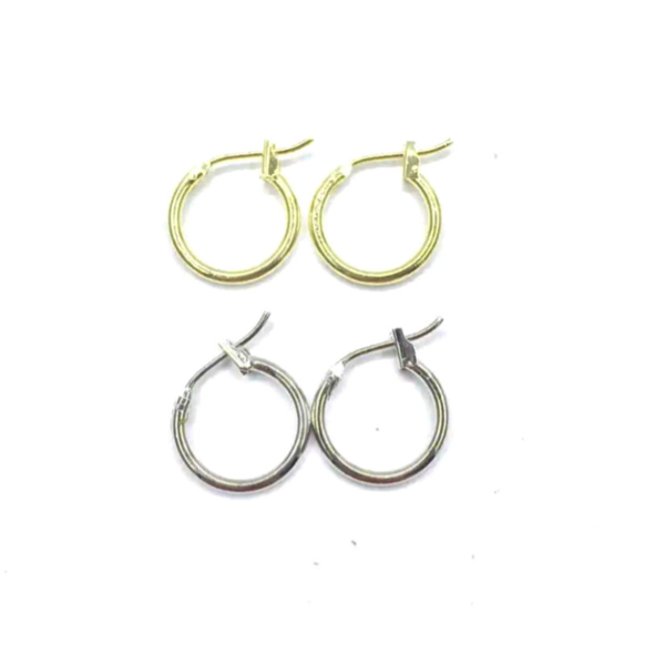 RVS oorbelhoops! (1 paar)