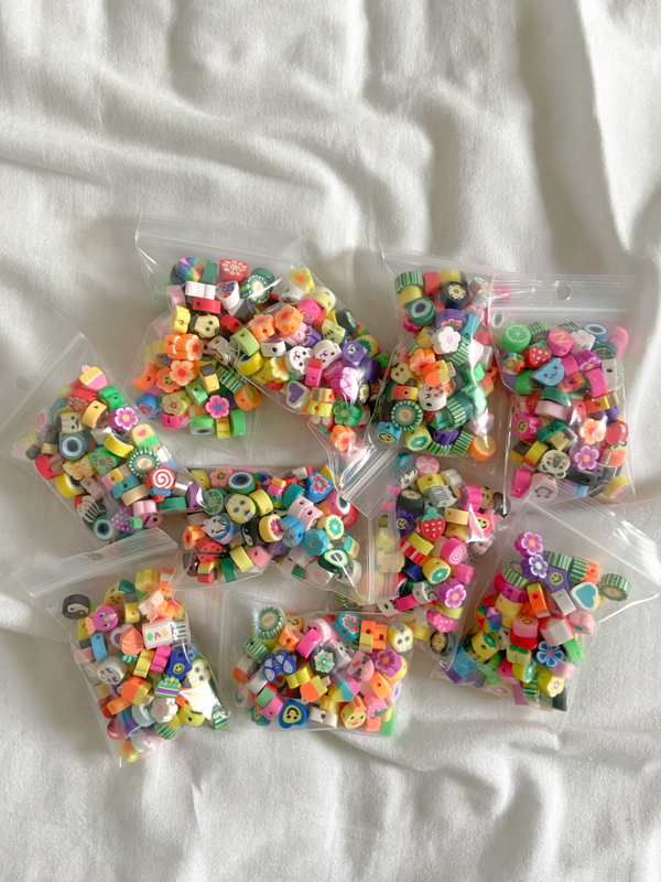 Polymeer kralen mix zakje!