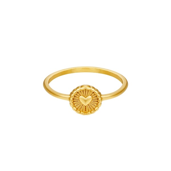 Power heart ring - goud