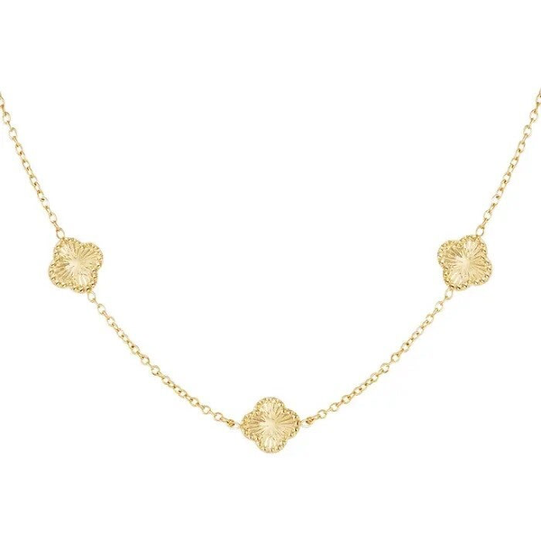 Ketting “clovers” - goud