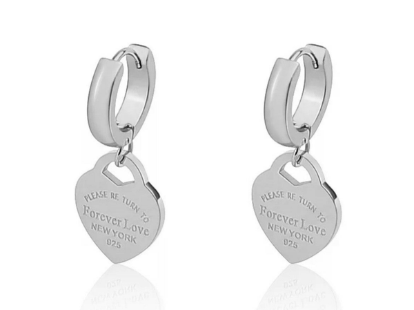 Oorbellen “forever love” - zilver