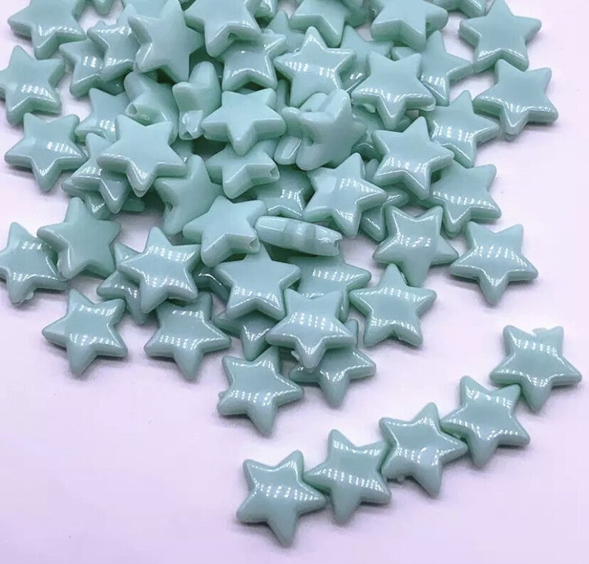 Acryl sterkralen turquoise - 5 stuks