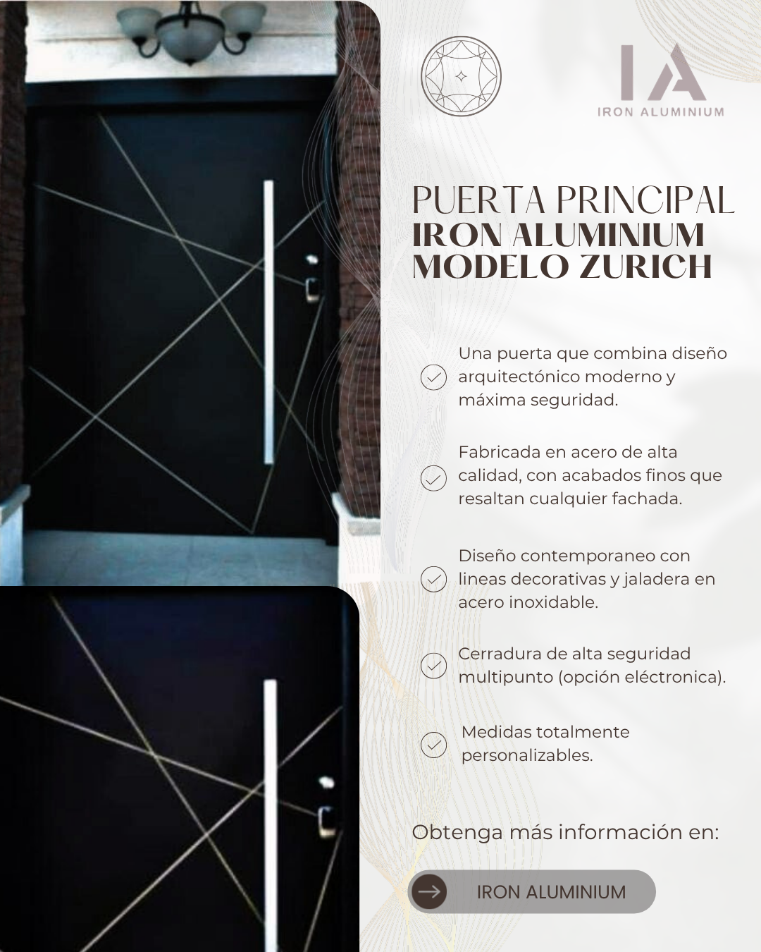 Puerta Principal Modelo Zurich