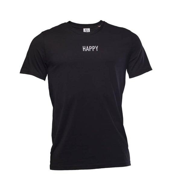 Happy T-shirt zwart