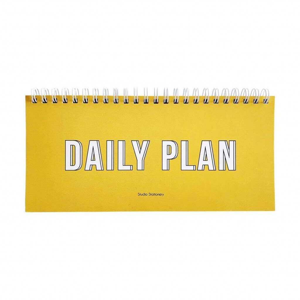 Notebook Daily Plan