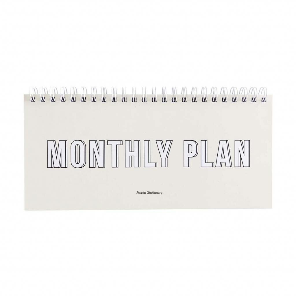 Notebook Monthly Plan