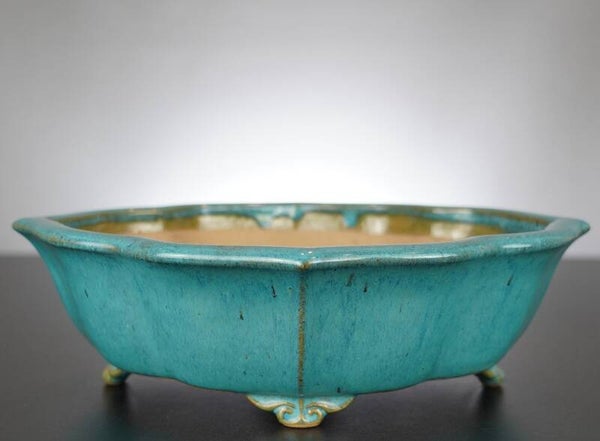 Bonsai Schale Reiho Tokoname Japan 32x27,5x9,5