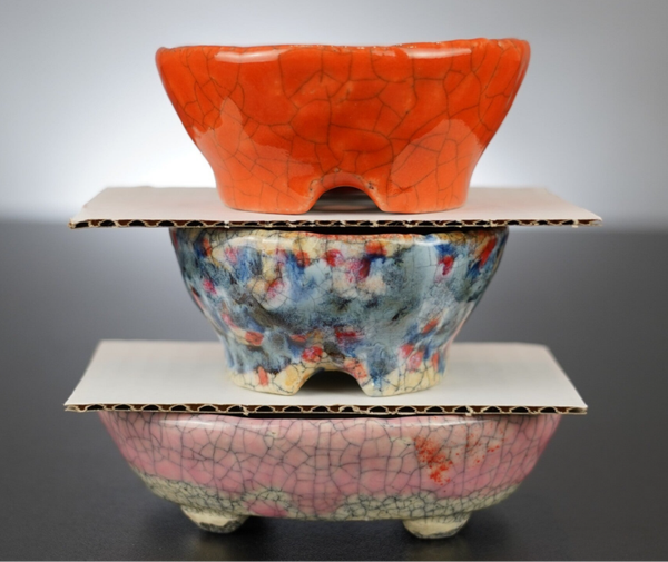 3er Set Bonsai Schale Bunzan Japan