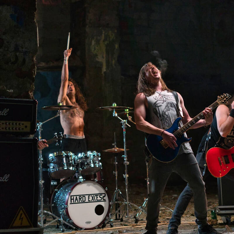 Hard Excess beim Videodreh zu Masters Of Men