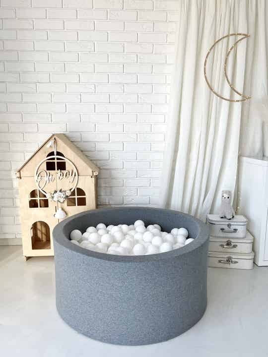 Ballenbak grijs 90x40