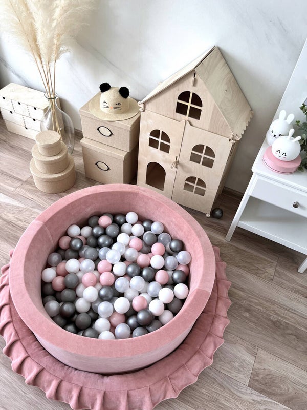 Soft velvet ballenbak roze