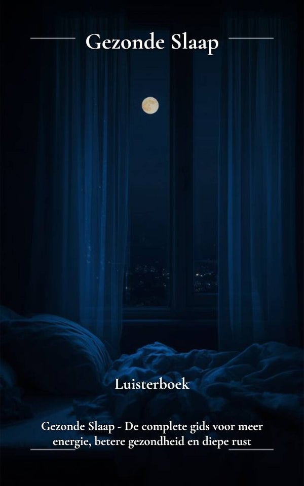 Audioboek Dutch Healthy Sleep – De Complete Gids voor Meer Energie, Betere Gezondheid en Diepe Nachtrust.