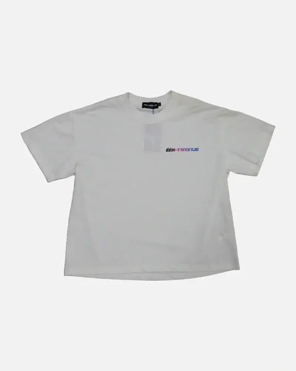 Small logo tee white