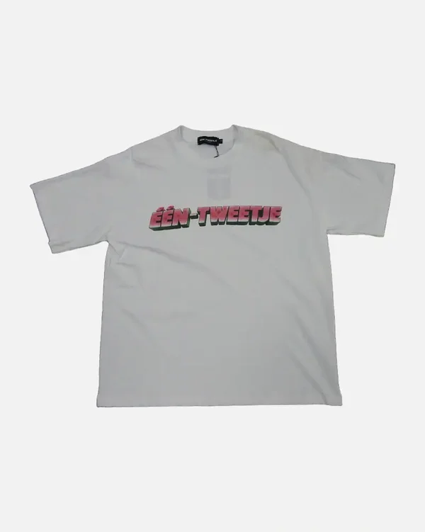 Watermelon large logo tee white